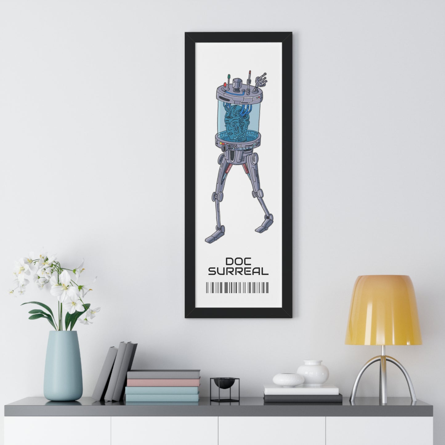 Head Robot In Charge Framed Poster