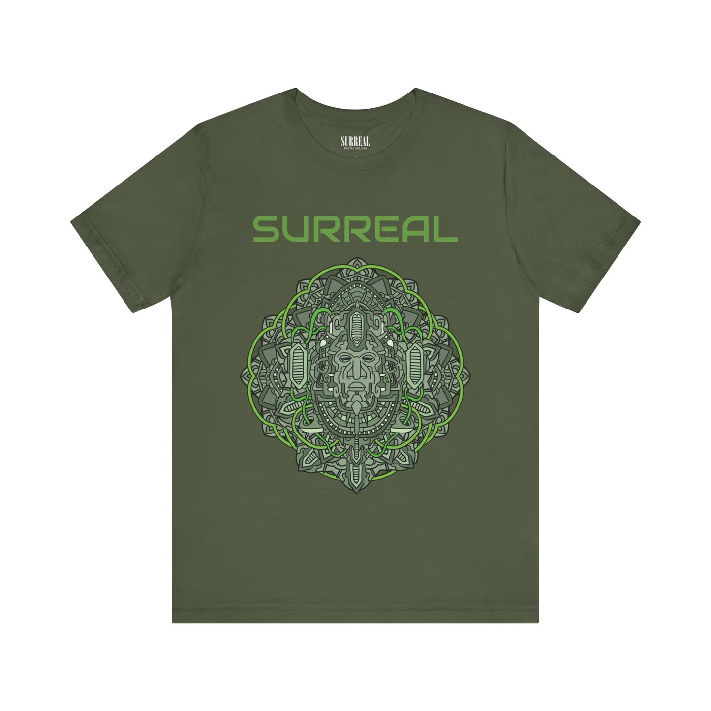 Surreal Afrokenetic Mask I T-Shirt - Green