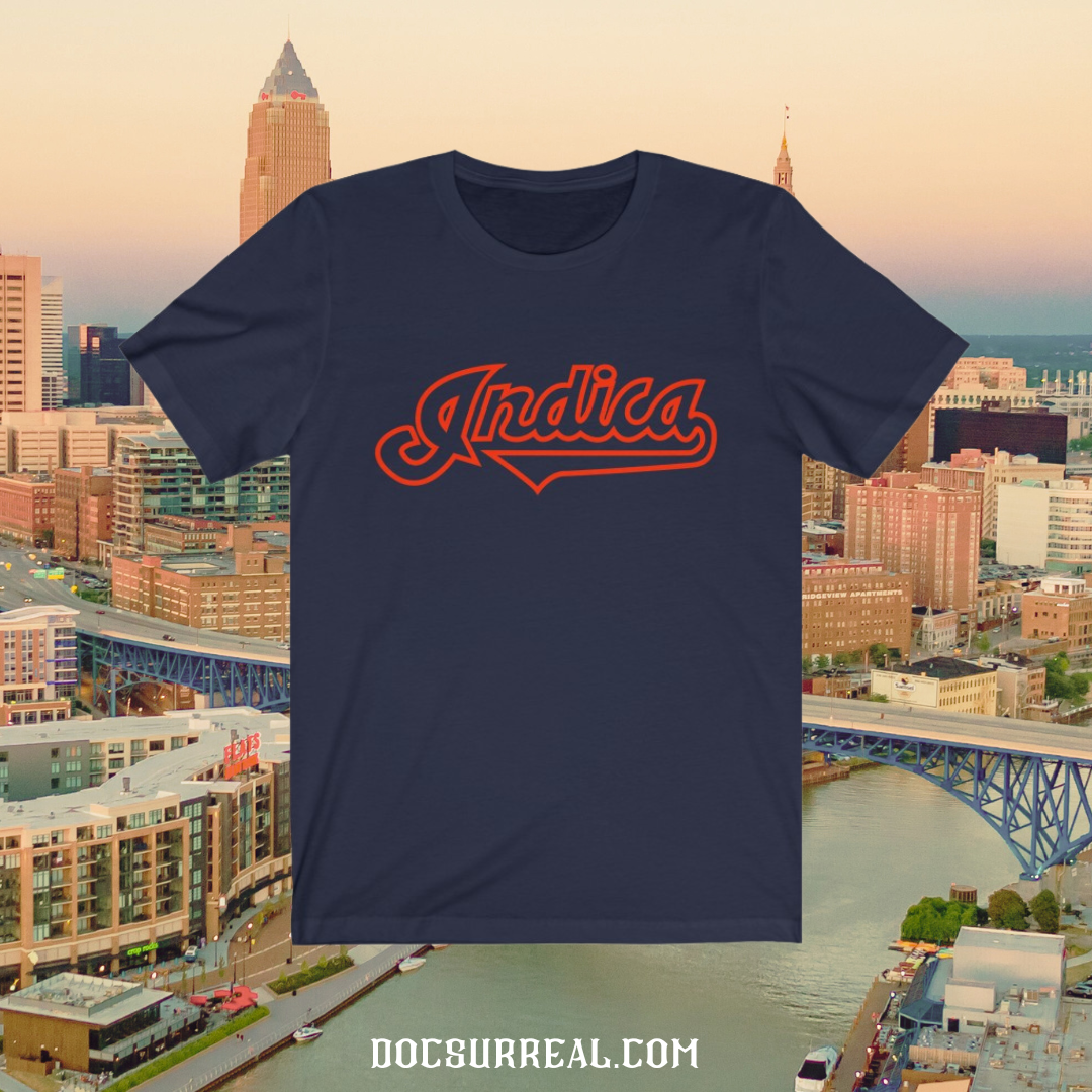 Indica Red Line - Navy Blue Tee