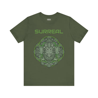 Surreal Afrokenetic Mask I T-Shirt - Green