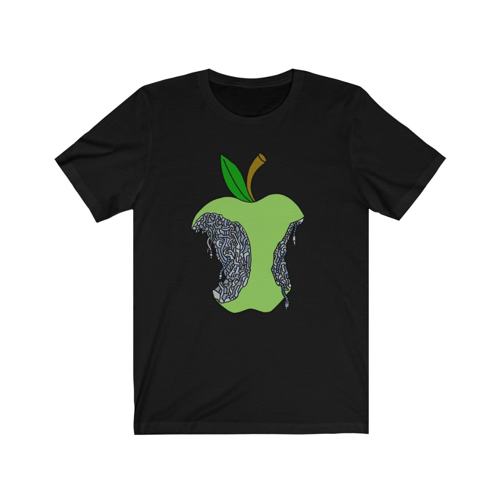 Green Cyber Apple T-Shirt