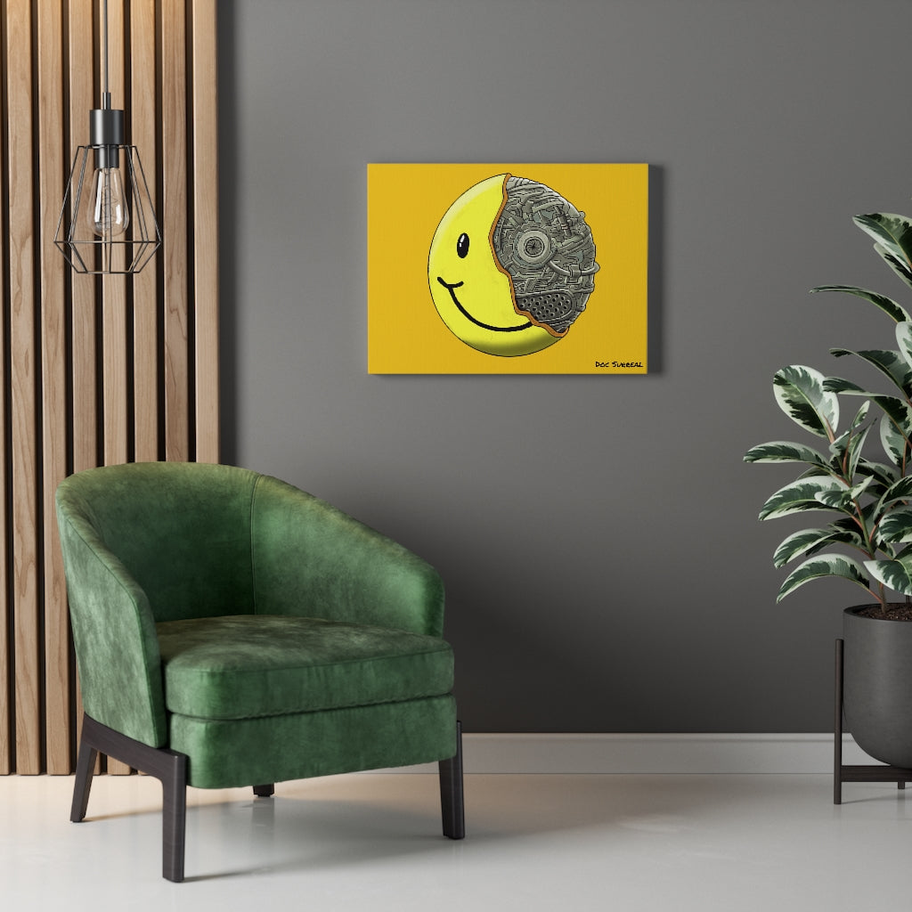 Smiley Bot Printed Canvas - 24x18